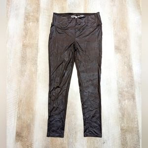 Seven7 Chocolate Brown Faux Leather Leggings